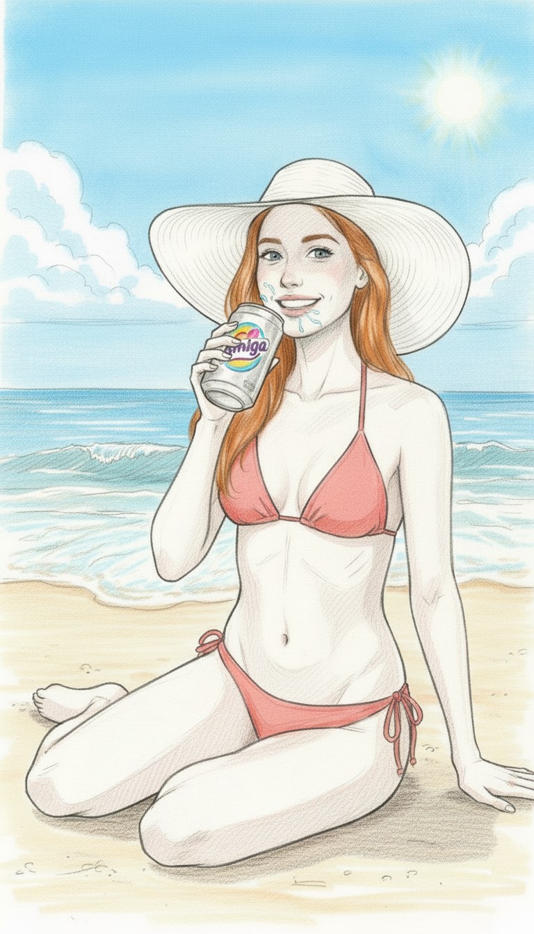 Savoring Refreshment with Amiga Soda