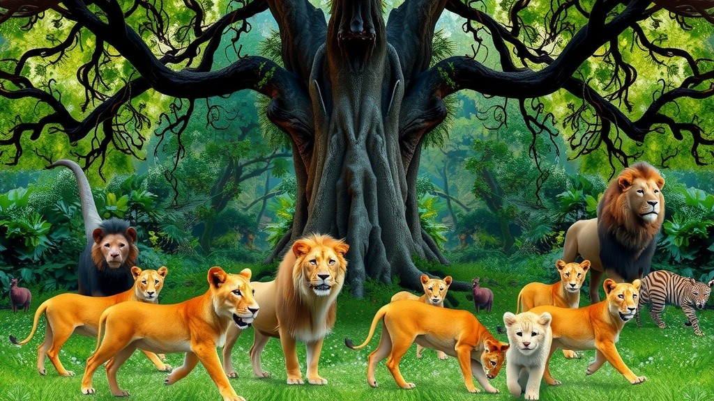 जंगल के जानवरों की शेर से विनती