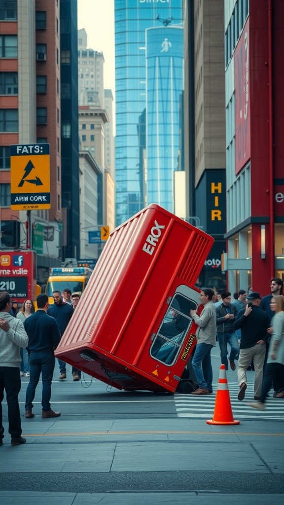 Truck Accident in the City