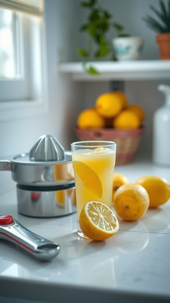 Squeeze the Sunshine: Fresh Lemon & Strawberry Juice Delights!