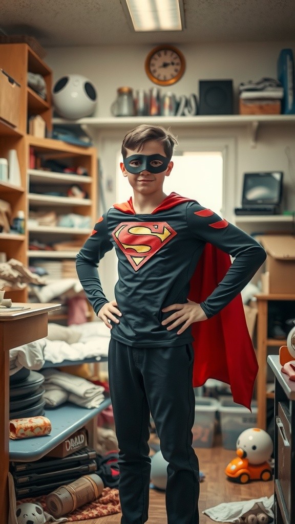 Kostum Superhero Kecil yang Unik