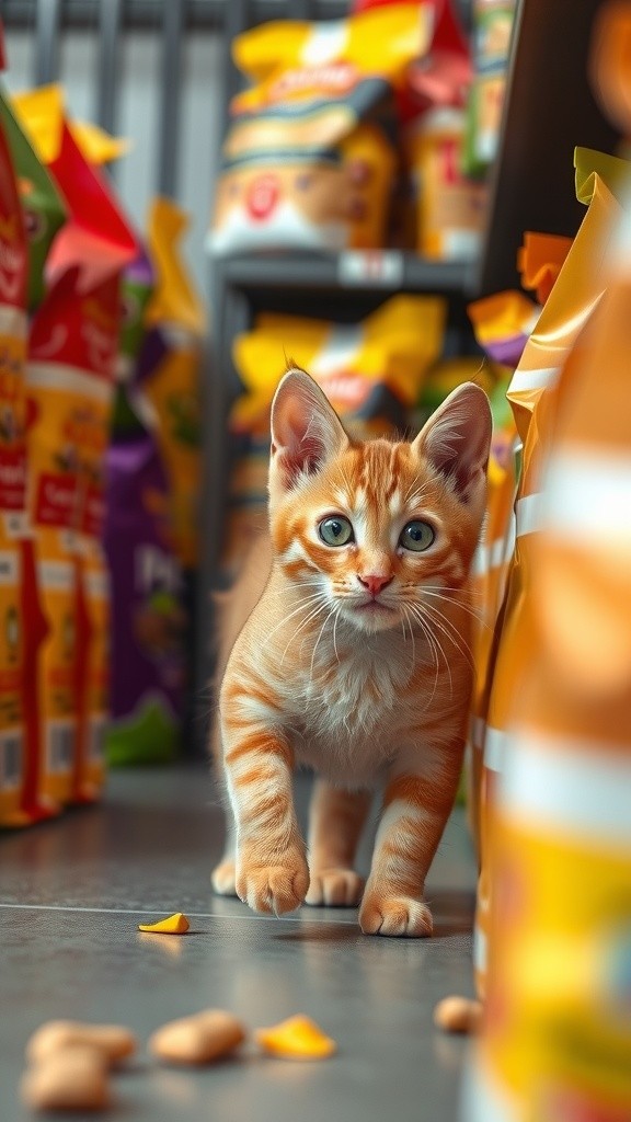 Petualangan Kucing Ciko di Toko Makanan