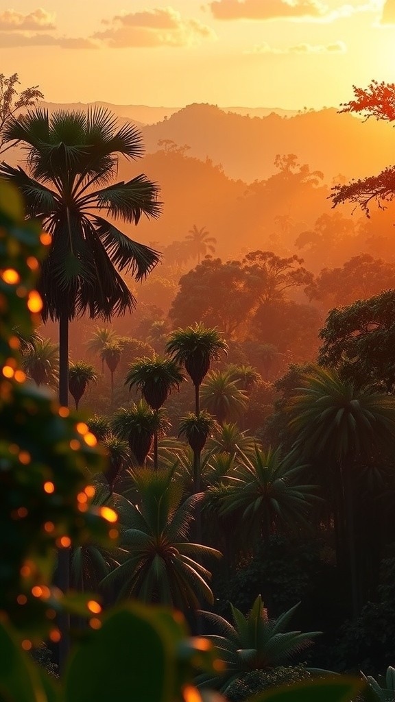 Mystical Dawn in the Amazon Rainforest