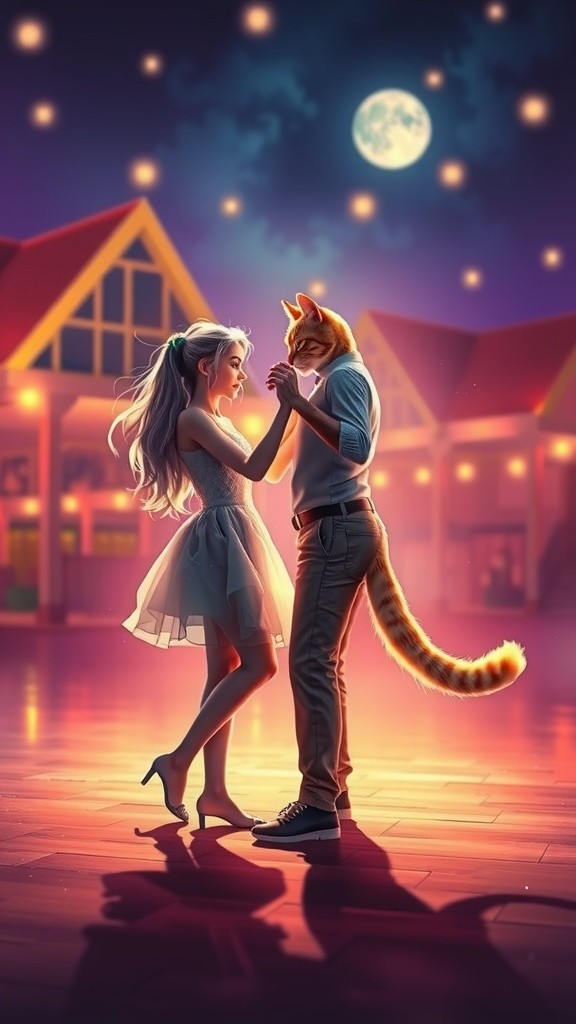 Moonlit Waltz: A Dance of Hearts
