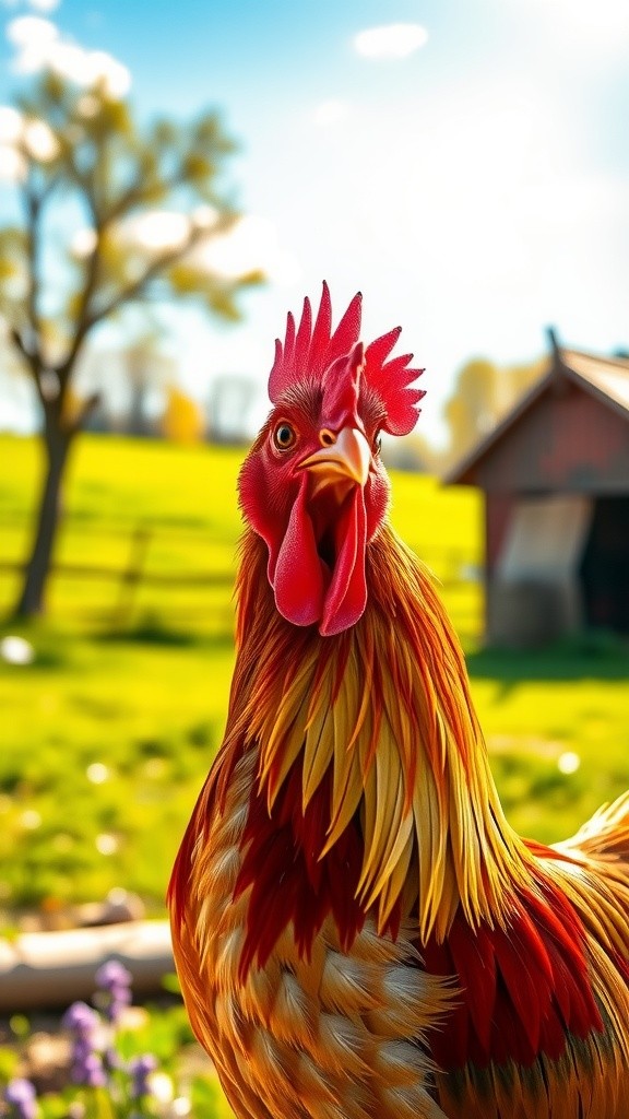 Rooster vs. Dog: A Feathered Showdown