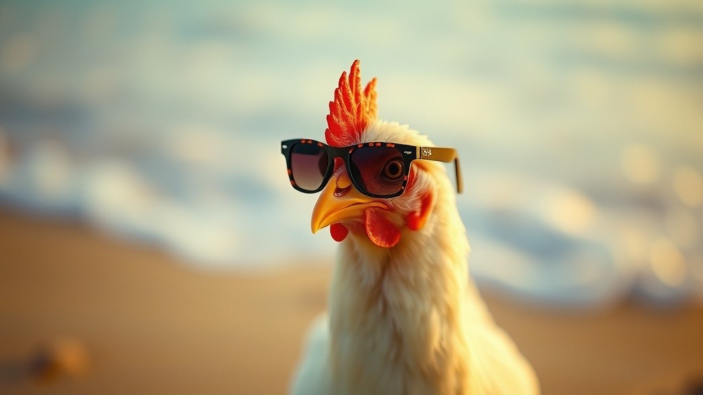 Ayam dan Mimpi Berselancar di Laut