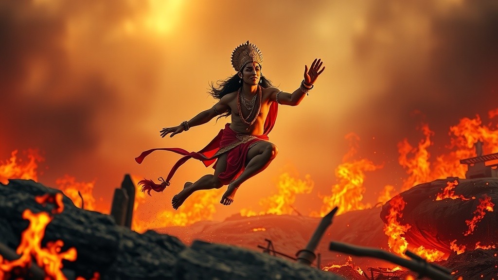 हनुमान जी का लंका दहन: रावण का अहंकार और दिव्य शक्ति