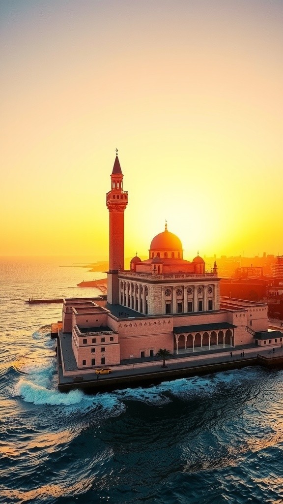 Serenity in Sacred Spaces: Moroccan Mosques at Dawn