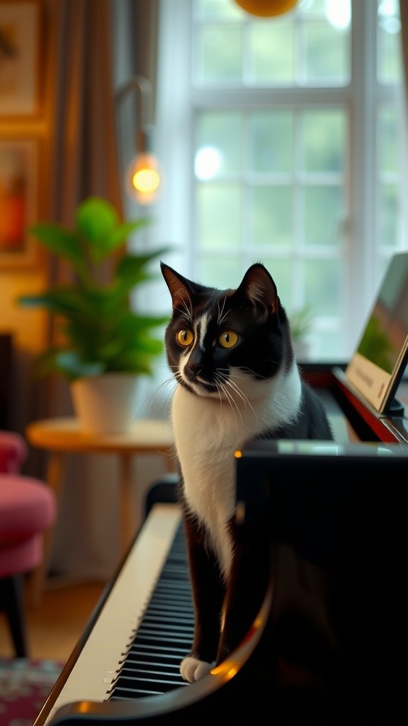 Whiskers the Piano Cat: A Feline Ph.D.