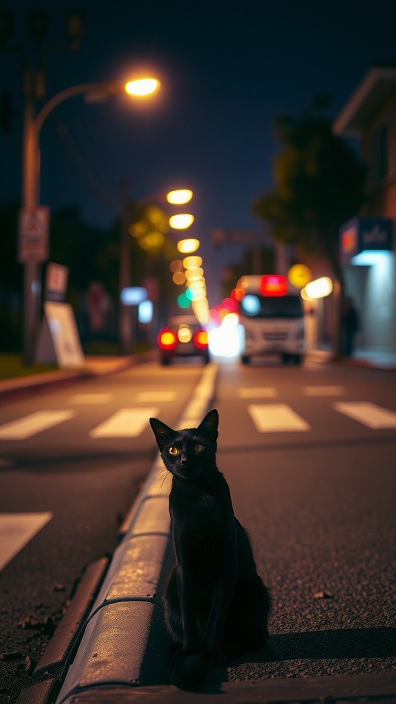 Kucing Hitam di Seberang Jalan