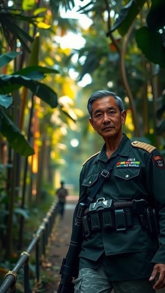 Tentara Indonesia Mencari Singa Besar yang Menolongnya