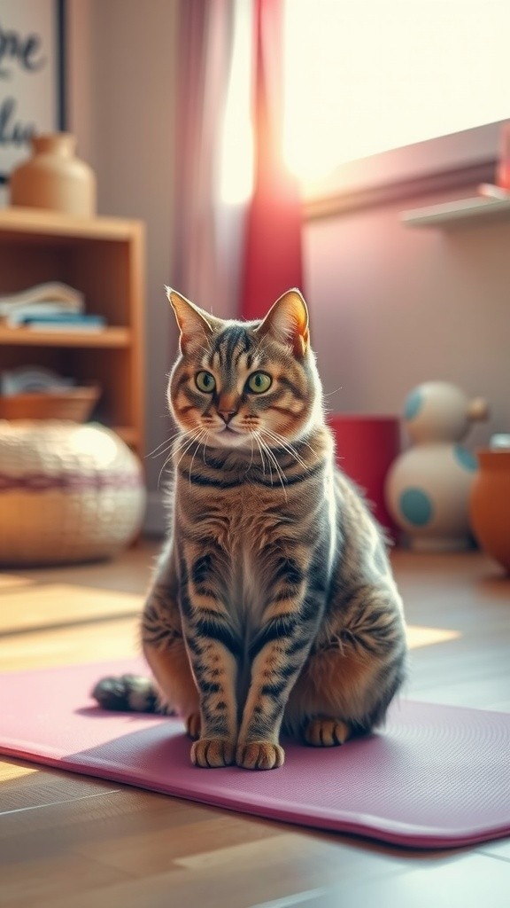 Meowster: Master Yoga Kucing yang Santai