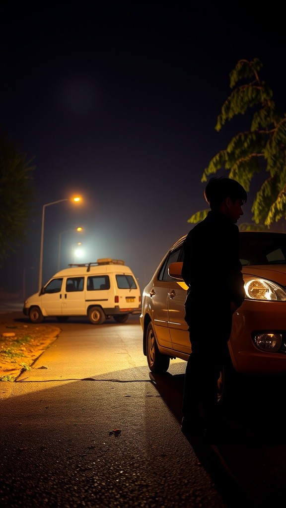 The Haunted Car on the Abandoned Road