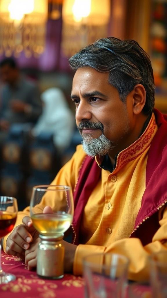 Traditions and Drink: A Humorous Exchange Between Fathers