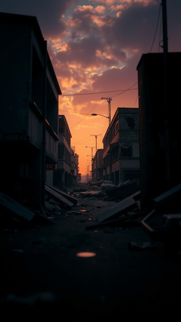Echoes of Desolation: A Ruined City