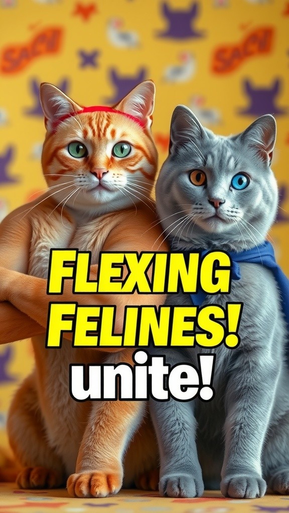 Flexing Felines Unite!