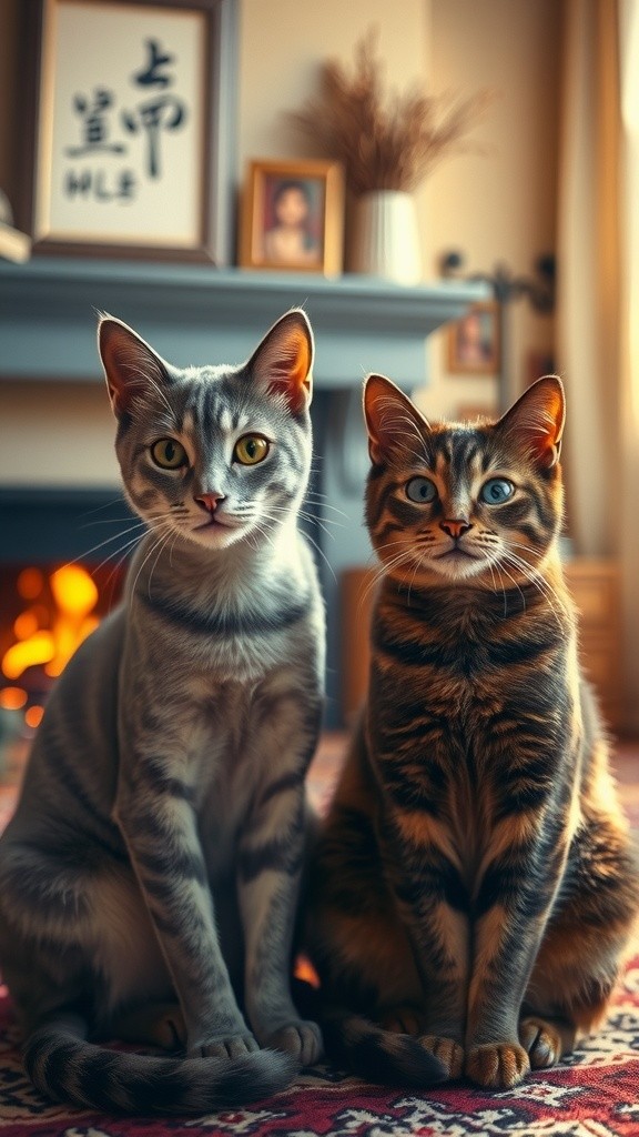 Persahabatan Tak Terduga: Kucing dan Anjing di Malam Hujan