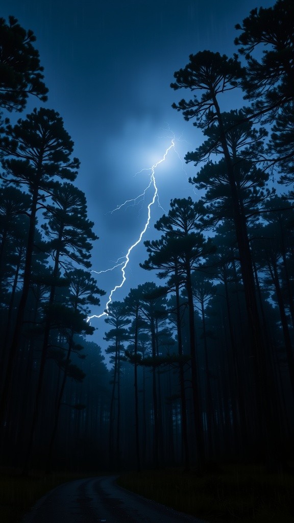 Stormy Night Adventure in the Forest