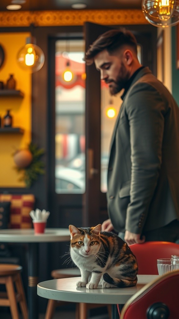 Kucing Cerdas di Kafe: Bacaan Horoskop dan Kopi Gratis!