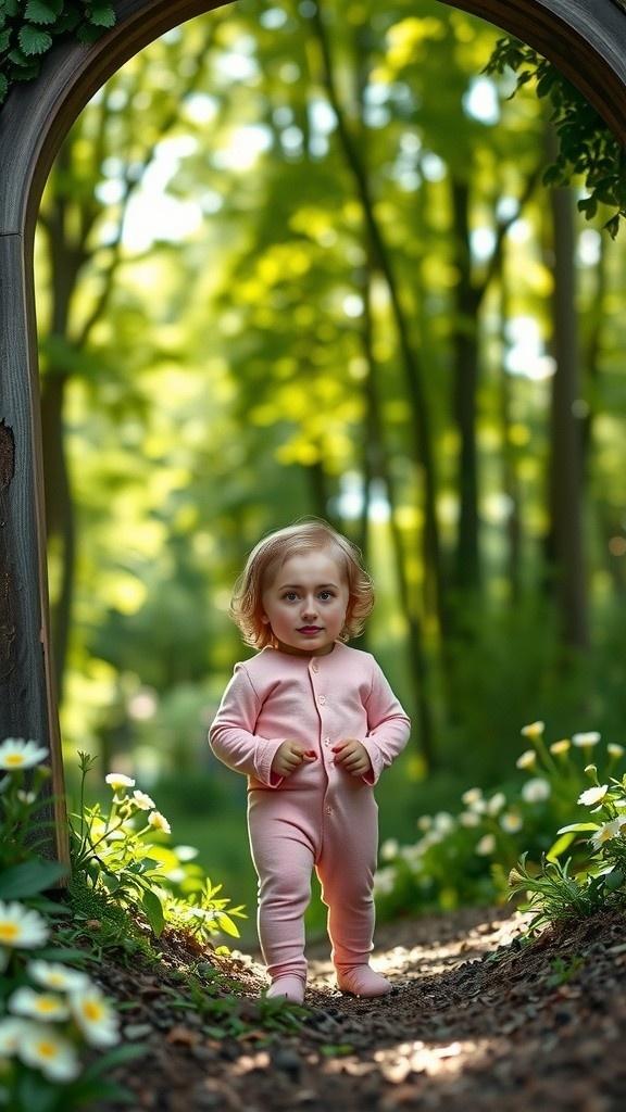 The Baby and the Animal Playground