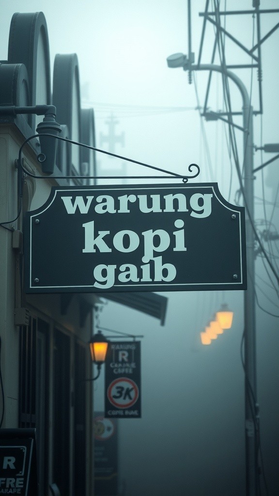 Warung Kopi Gaib: Petualangan Absurdi di Dimensi Lain