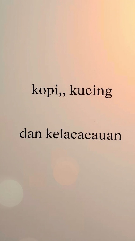 Kucing, Kopi, dan Kekacauan di Kafe
