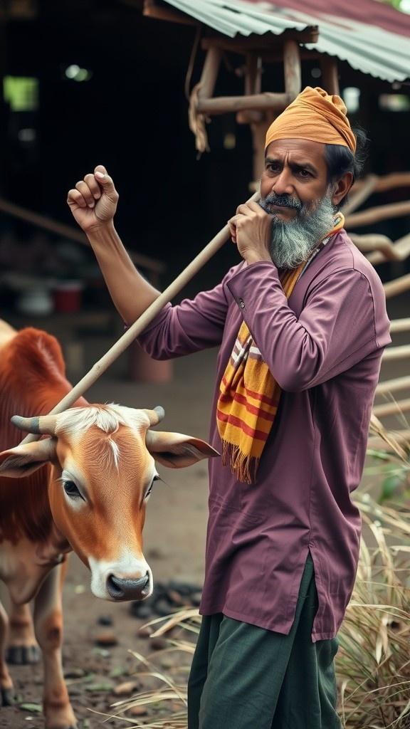 गाय की बेबसी: रहमत और उसकी गाएँ