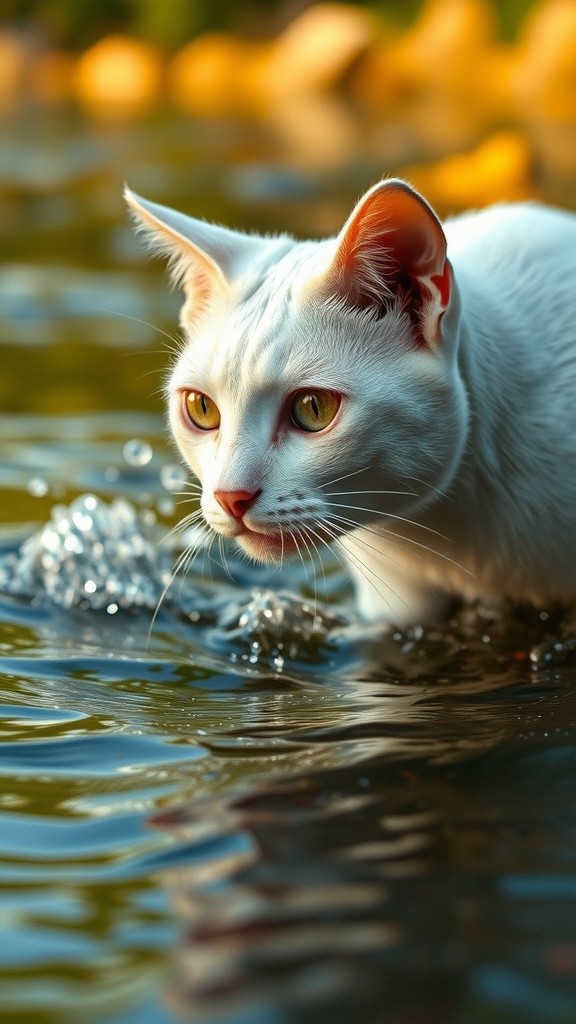 Kucing Cerdas: Tutu Menangkap Ikan!