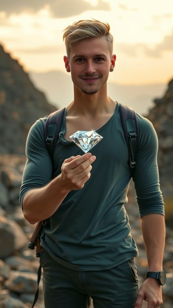 Gigachad's Quest for Rare Diamonds: The Herkimer Discovery