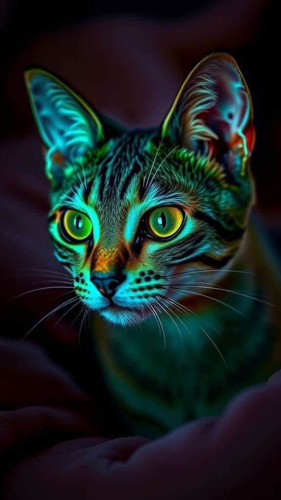 Whispers of the Emerald Cat: A Dreamlike Journey