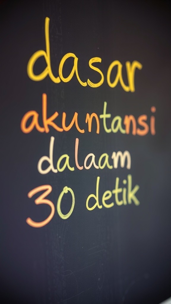 Dasar Akuntansi dalam 30 Detik