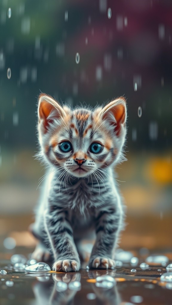 Mencari Ibu: Kisah Anak Kucing di Tengah Hujan