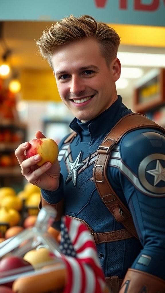 Captain America Sells Fruit in Africa