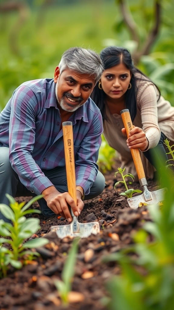 गेहूं के बीज बोने की तैयारी