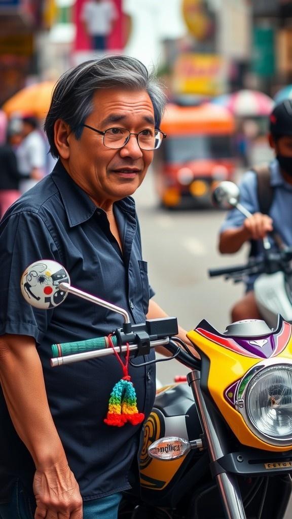 Ojek Inovatif: Helm Bioskop dan Iklan Sambil Jalan!