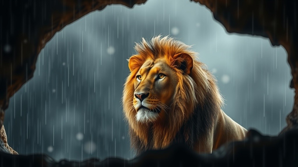 Compassion in the Lion's Cave: A Heartwarming Animal Story