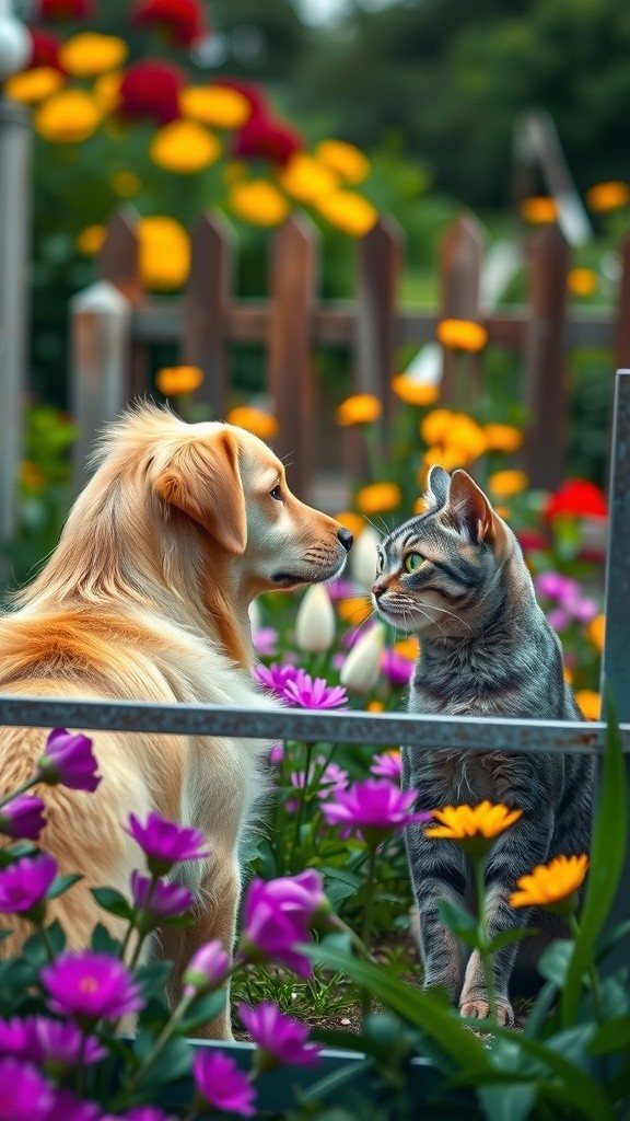 Unexpected Friendship: A Dog and Cat Unite in Crisis