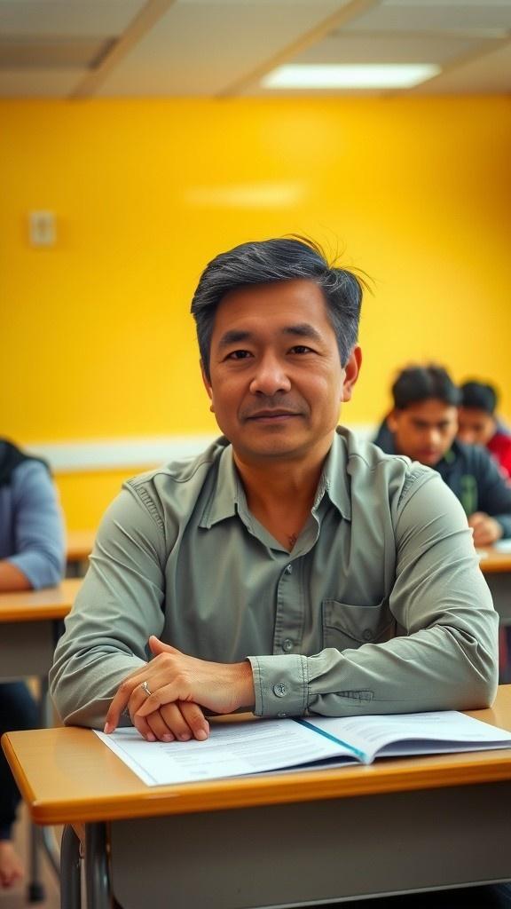 Pak Budi's First Day in English Class