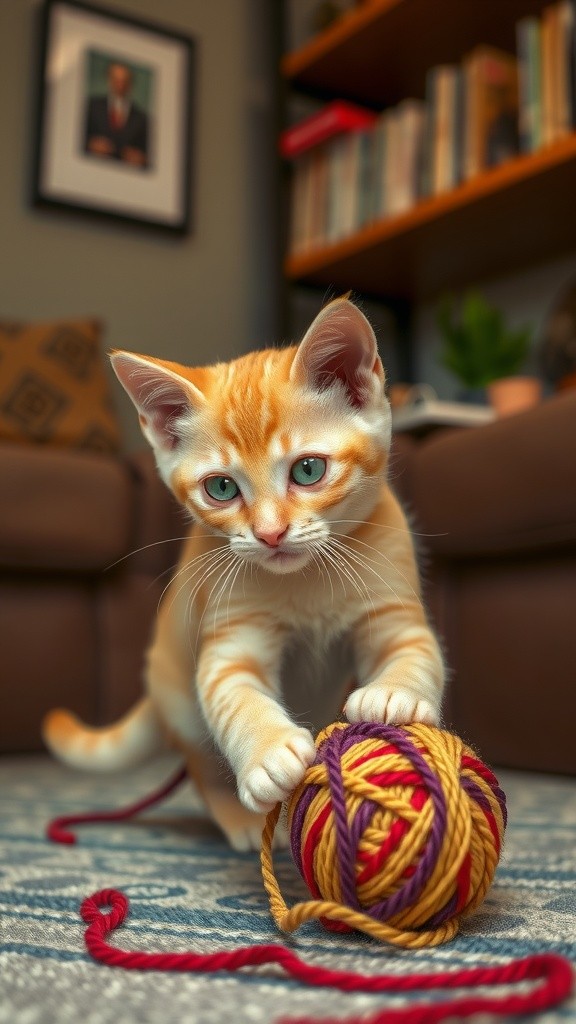 Si Kucing Kuning dan Robot Pembersih