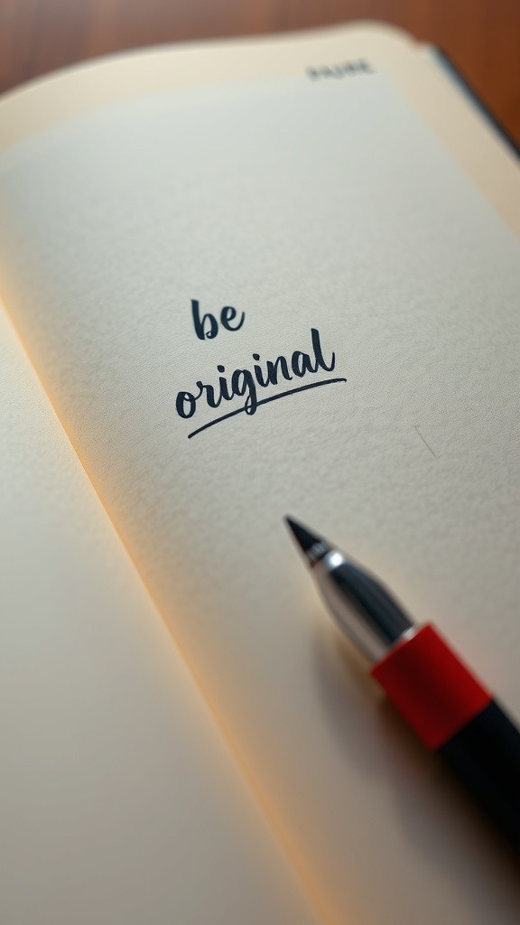 Be Original: The World Will Adjust