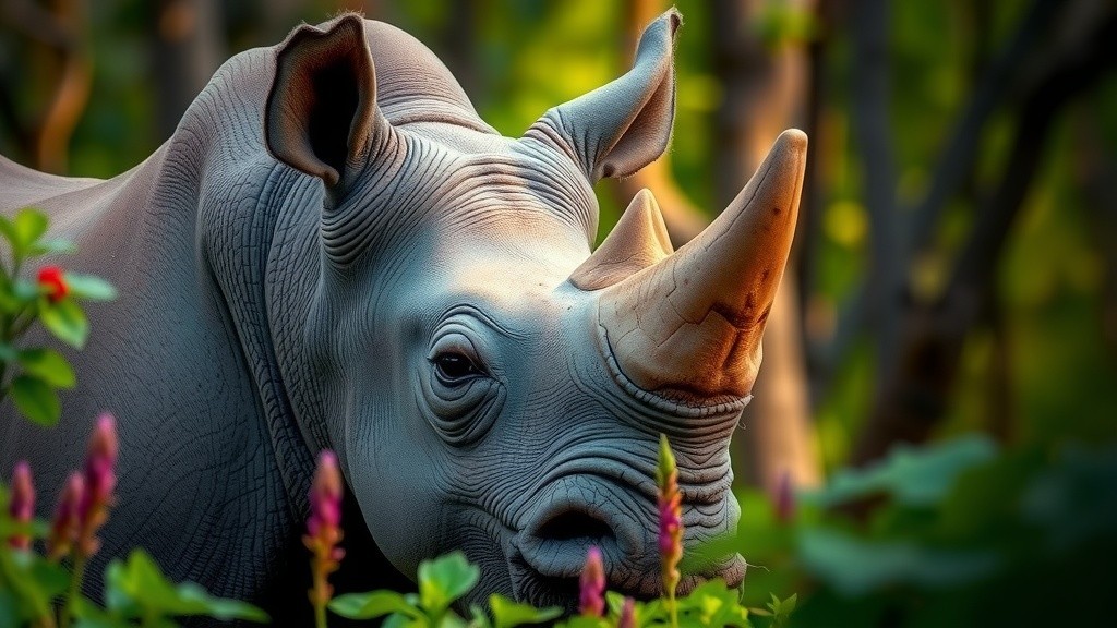 The Rare and Endangered Rhinoceroses