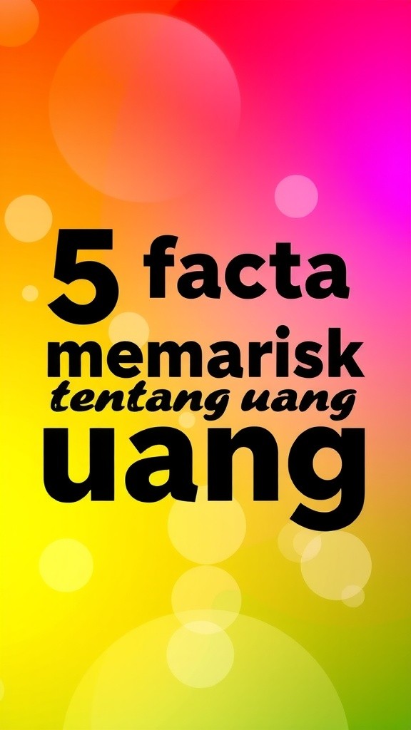 5 Fakta Menarik tentang Uang yang Tak Terduga!