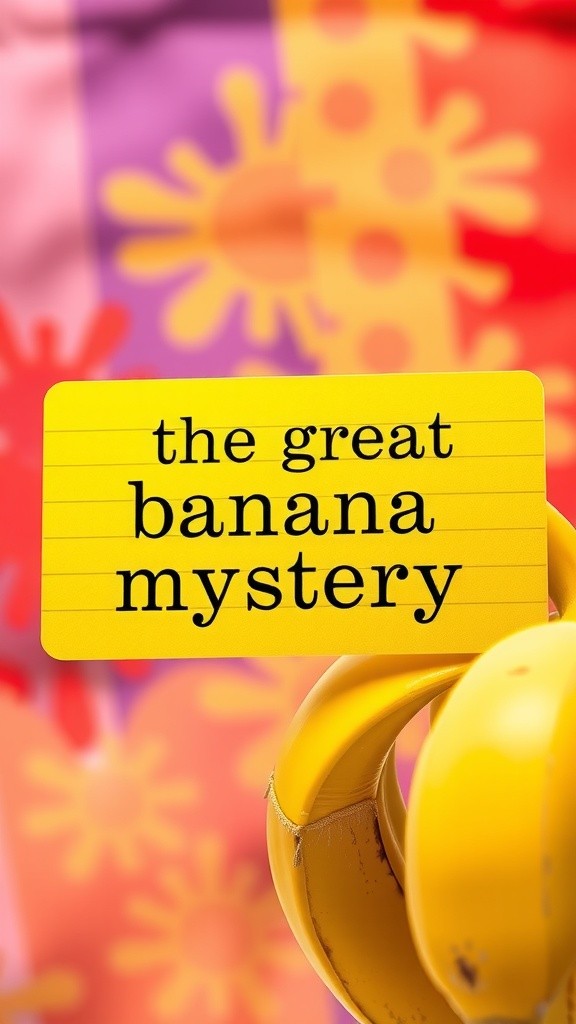 The Great Banana Mystery: A Detective Waffles Adventure