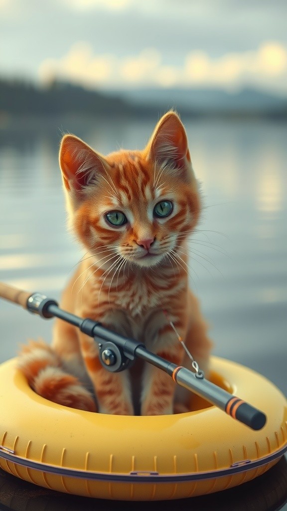 A Cat's Day of Fishing: Joy in the Simple Moments