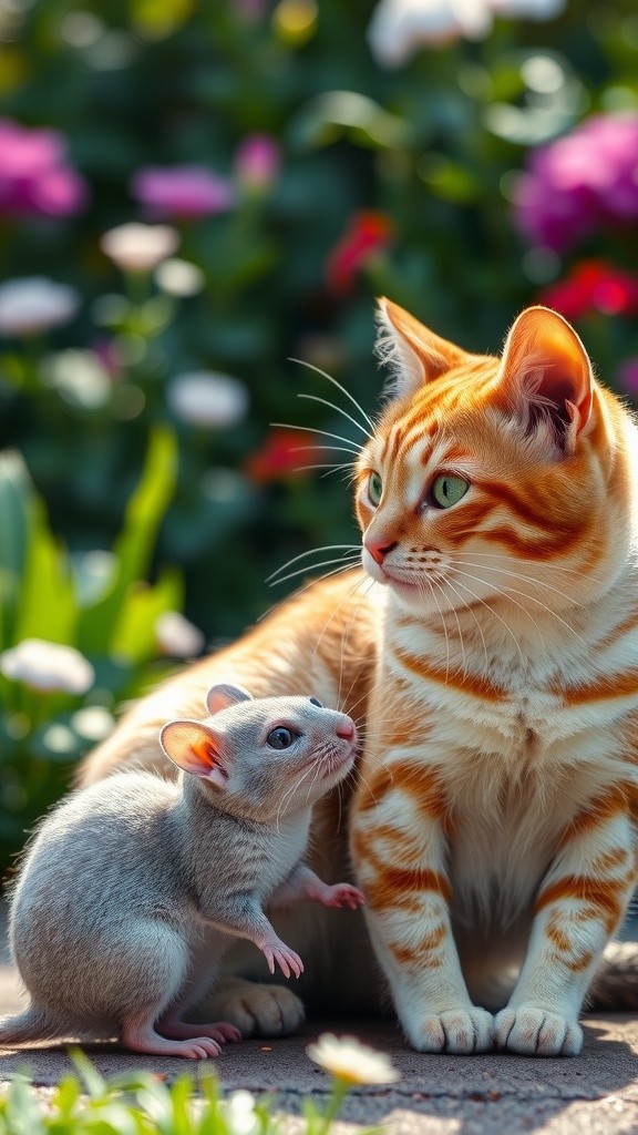 Persahabatan Tak Terduga: Kucing, Tikus, dan Anjing