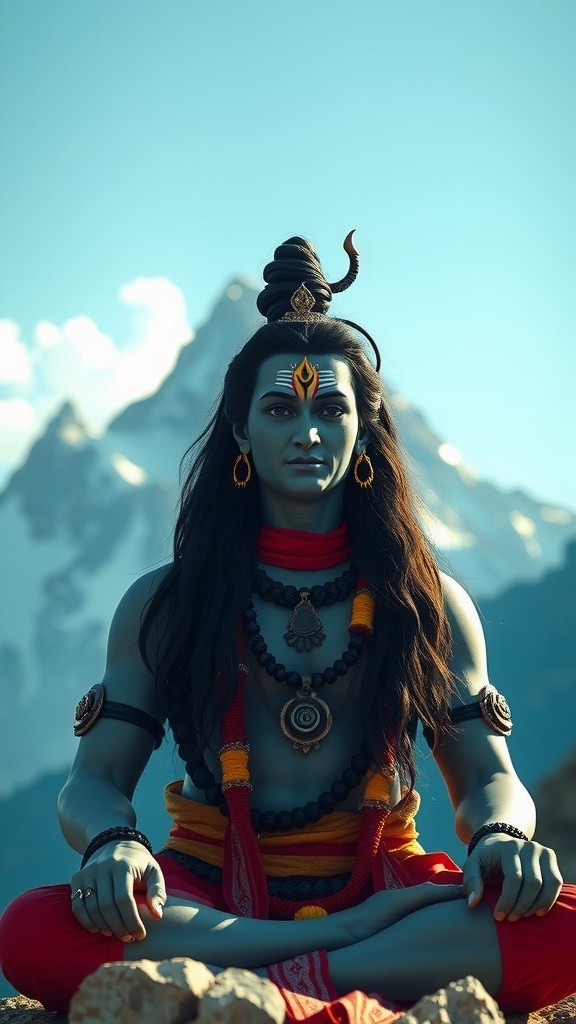 The Divine Confrontation: Lord Shiva vs. Ravana at Mount Kailash