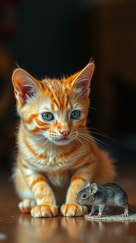 Tomi si Kucing Penakut dan Tutu si Tikus Cilik