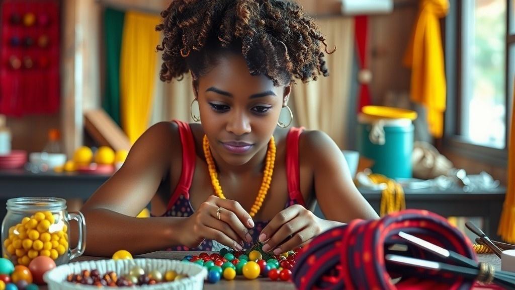 Chizy's Creative Corner: A Young Bead Maker's Journey