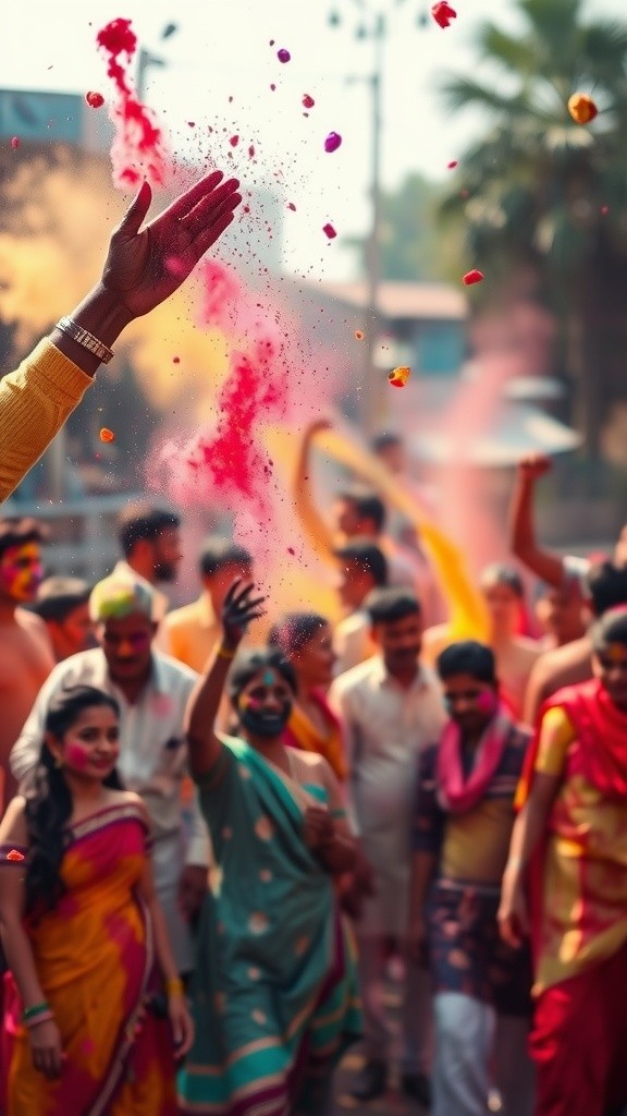 होली की रंगीनी: गली-गली में पर्व का आनंद