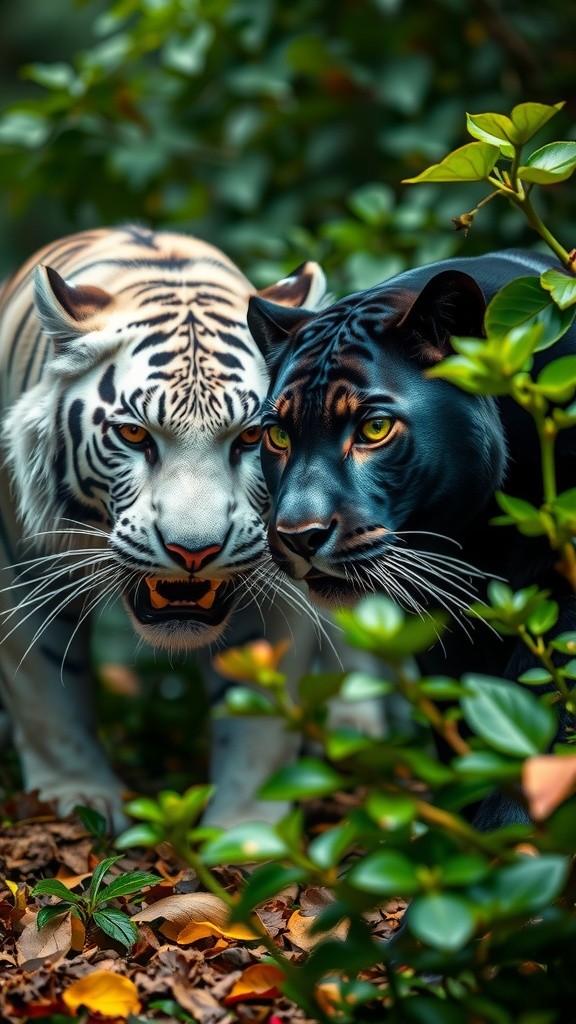Epic Battle: Black Panther vs White Tiger
